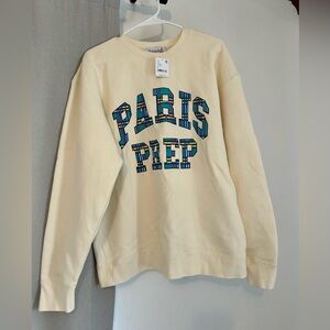 Free People Firstport Paris Prep Crewneck NWT